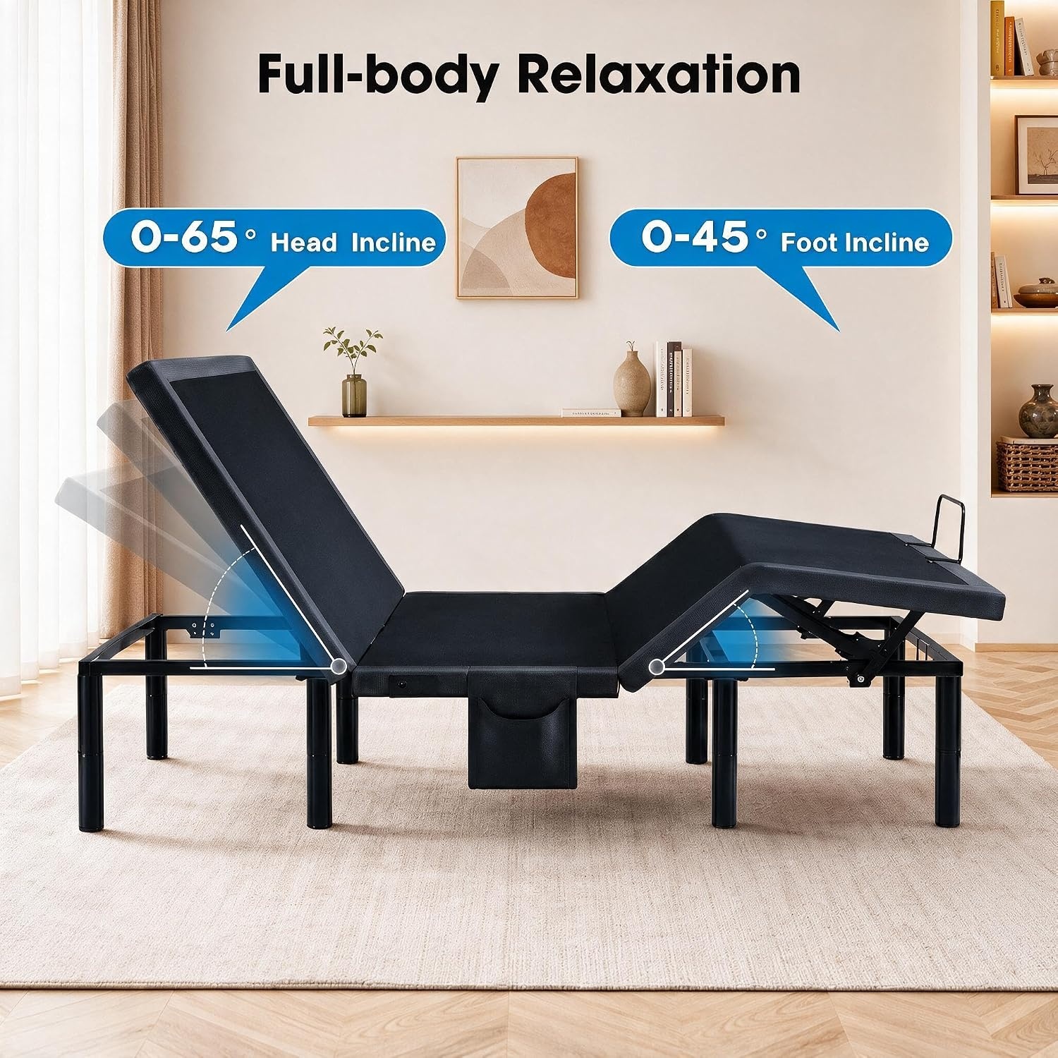 image:imageAmada Adjustable Bed Frame Queen with Massage and Zero GravityFull