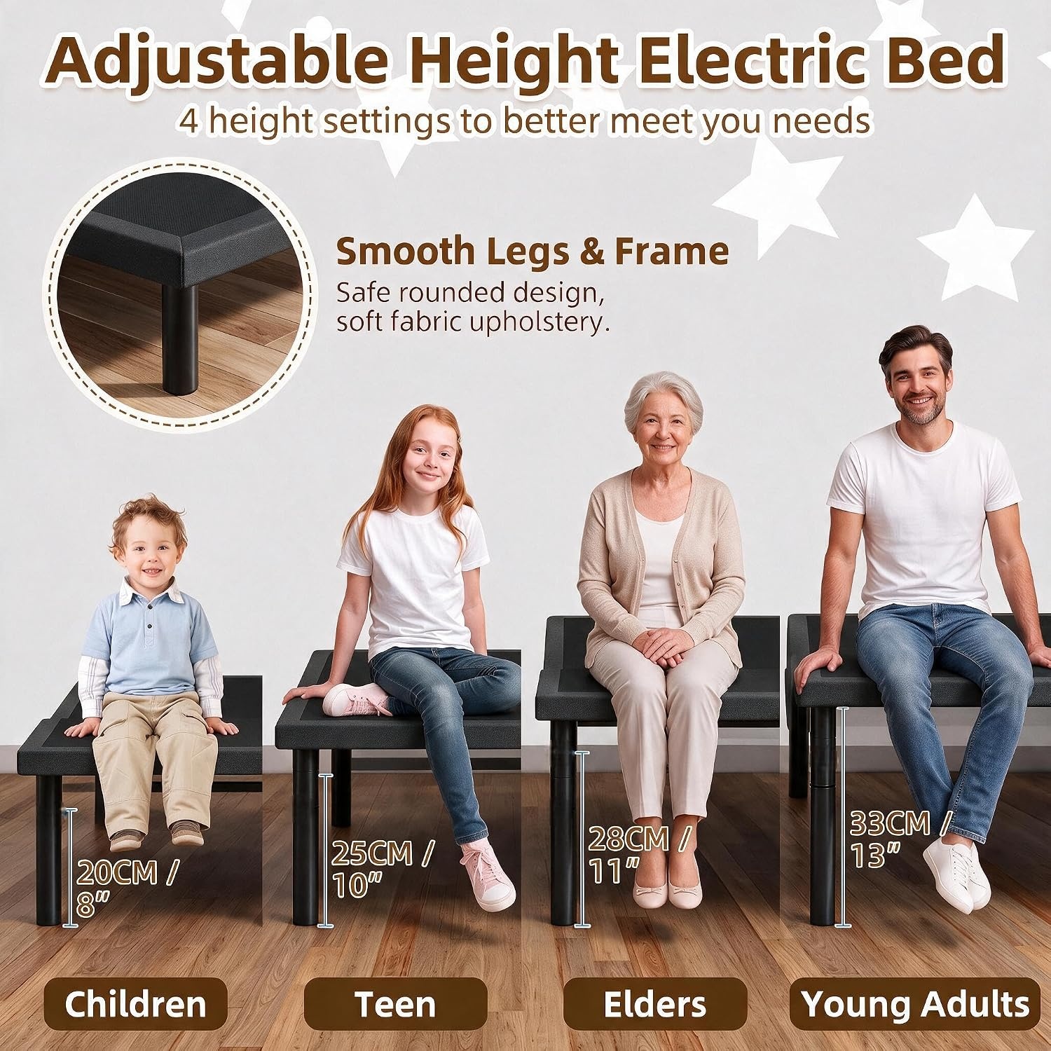 image:imageAmada Adjustable Bed Frame Queen with Massage and Zero GravityFull