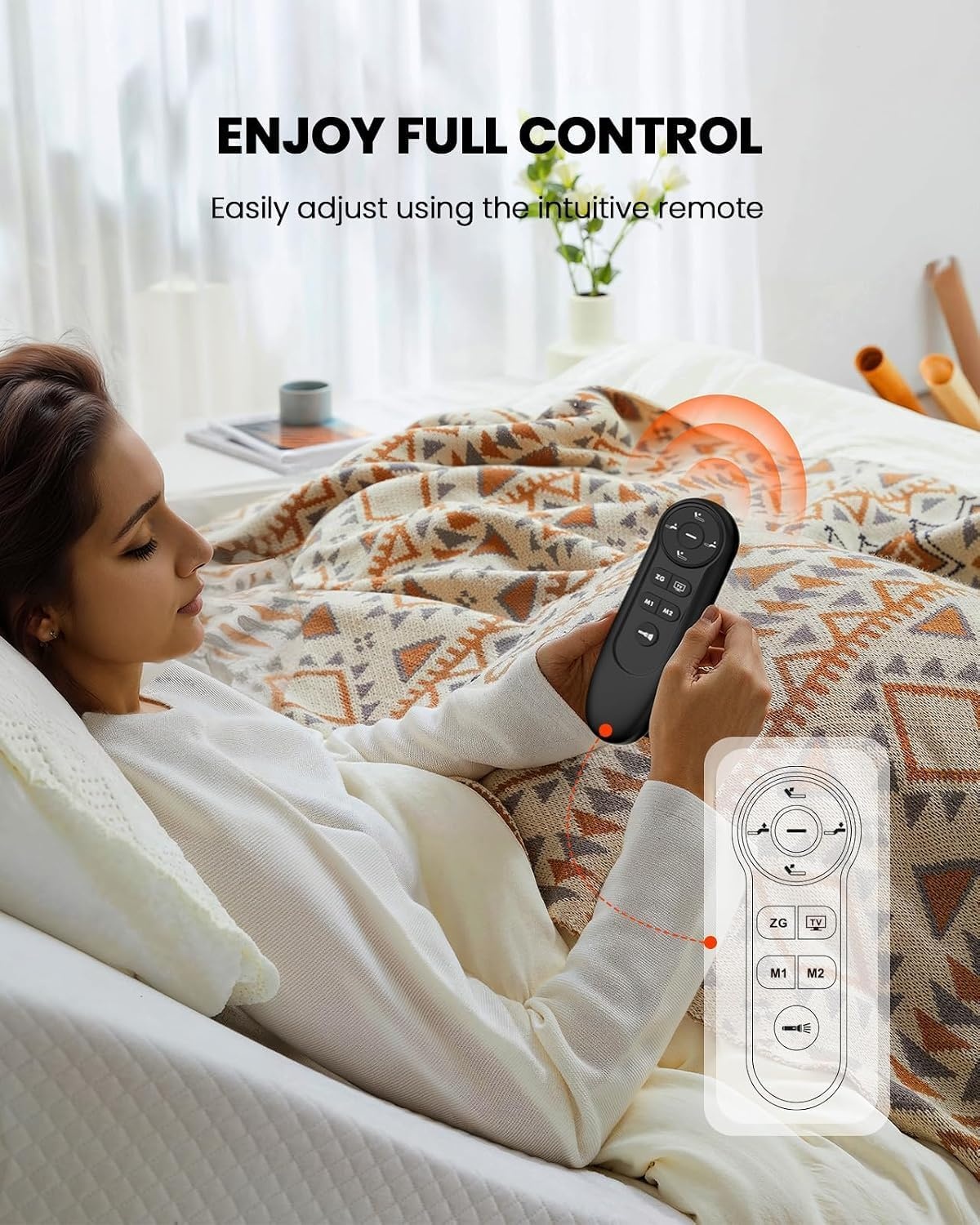 image:imageAmada Adjustable Bed Frame Queen with Massage and Zero GravitySplit King
