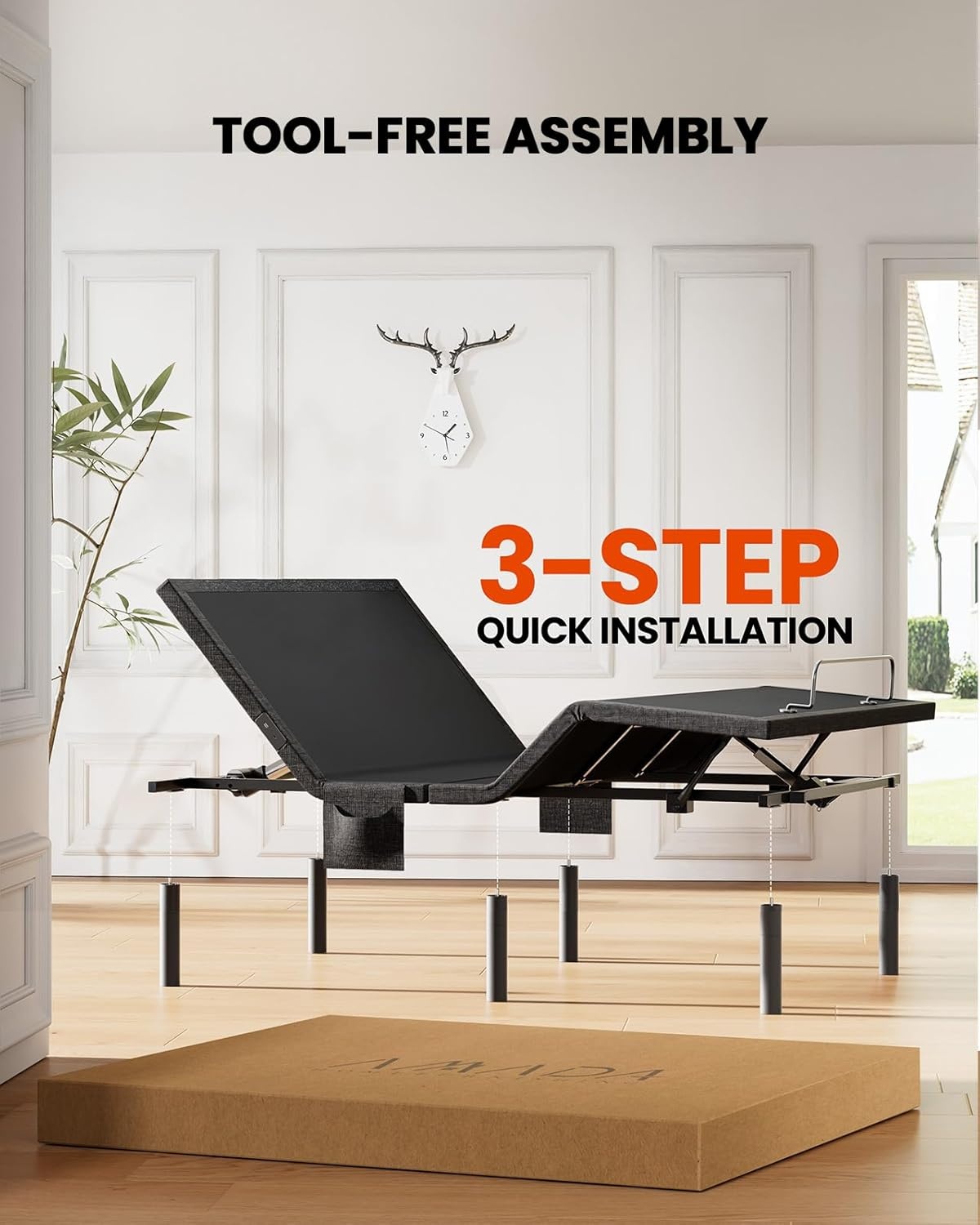 image:imageAmada Adjustable Bed Frame Queen with Massage and Zero GravitySplit King