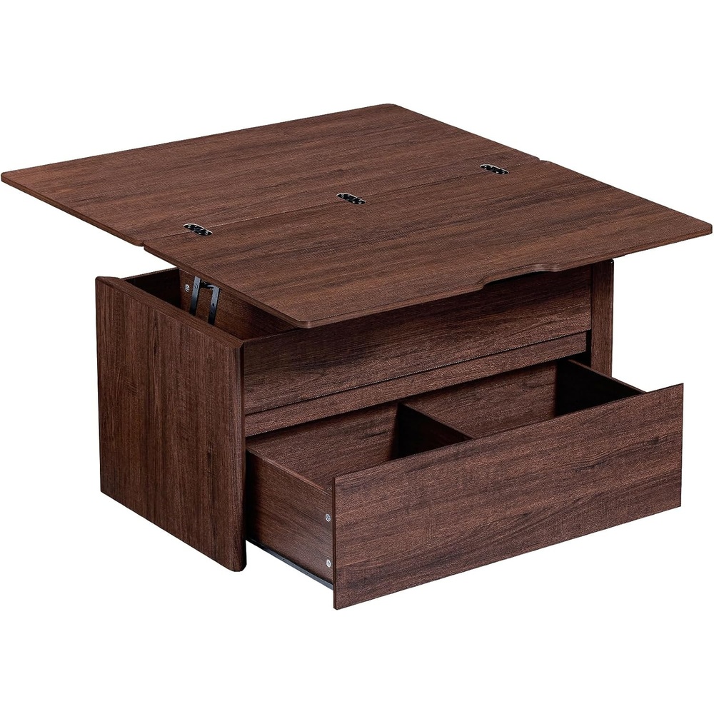 image:imageAMADA HOMEFURNISHING Lift Top Coffee Table with Storage Walnut