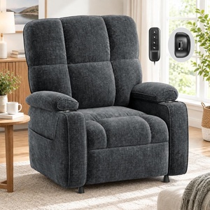 Amada Power Recliner Chair, One-Touch Synchronized Reclining, Light Gray(Dark Gray)