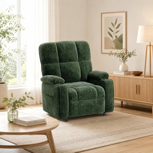 Amada Power Recliner Chair, One-Touch Synchronized Reclining, Light Gray(Green)