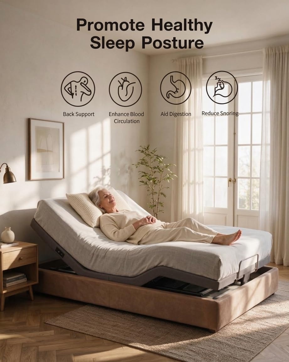 image:imageAdjustable Bed Frame with Massage ZeroClearance Zero Gravity Twin XLTwin XL