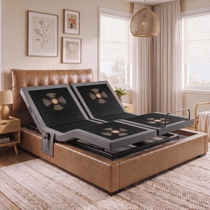 Adjustable Bed Frame with Massage, Zero-Clearance, Zero Gravity, Twin XL(Split King)